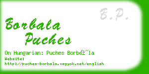 borbala puches business card